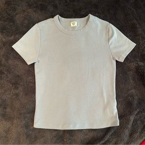 Aritzia Sunday best blue baby tee